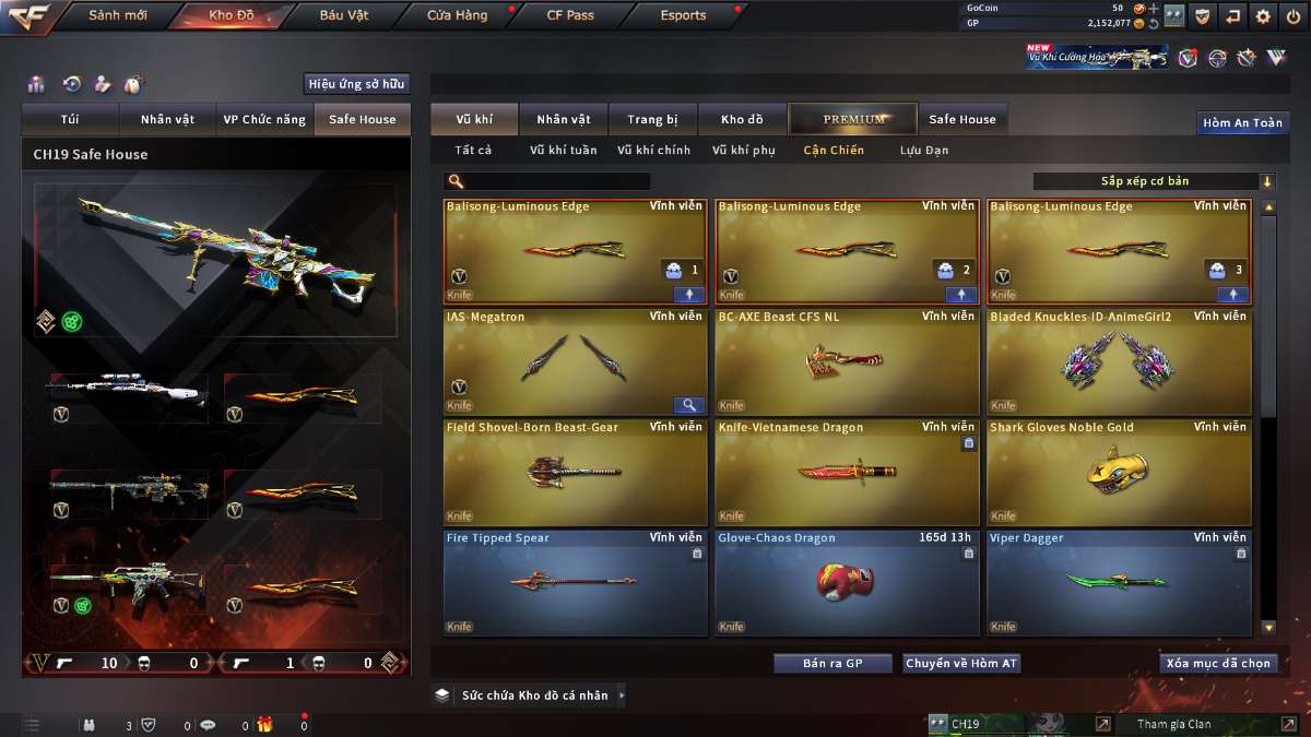 shop acc cf uy tin gia re